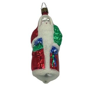 Whitehurst Santa Father Christmas Ornament Blown Glass